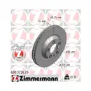 Zimmermann 600.3226.20 Bremsscheiben 2 Stück PORSCHE