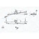 Scheibenreinigungsanlage Magneti Marelli 064012005011 für Fiat Vorne