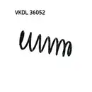 Fahrwerksfeder Skf VKDL 36052 für Volvo Hinterachse