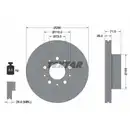 TEXTAR 92286103 Bremsscheiben 2 Stück vorne für FIAT
