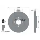 TEXTAR 92287003 Bremsscheiben 2 Stück vorne für VW