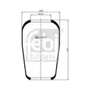 FEBI BILSTEIN 20673 Luftfederbalg für VOLVO, DAF, MERCEDES-BENZ