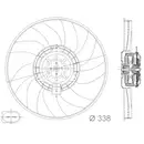 Lüfter Motorkühlung Mahle CFF 313 000S Behr für Audi für Porsche für VW Rechts