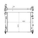 MAHLE CR 2000 000S Kühlmittelkühler für FIAT