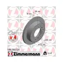 ZIMMERMANN 590.2807.20 Bremsscheiben 2 Stück TOYOTA