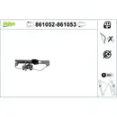 VALEO 861053 Fensterheber Nur Mechanismus RR Ford