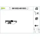 VALEO 861052 Fensterheber Nur Mechanismus RL Ford