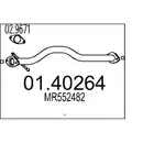MTS 01.40264 Abgasrohr