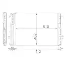 MAHLE AC 446 000S A/C-Kondensator für MERCEDES-BENZ, INFINITI
