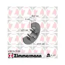 Zimmermann 470.2417.00 Bremsscheiben 2 Stück RENAULT