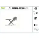 VALEO 861203 Fensterheber Nur Mechanismus RR BMW