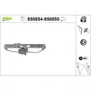 VALEO 850854 Fensterheber (ohne Motor) h l BMW 3