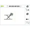 Fensterheber Valeo 861202 für Bmw Hinten Links