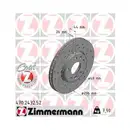 Original Zimmermann 470.2432.52 Bremsscheiben 2 Stück für RENAULT