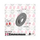 ZIMMERMANN 600.1158.20 Bremsscheiben 2 Stück VW