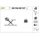 VALEO 861106 Fensterhebersystem ohneKomfort RL