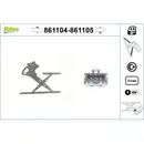 VALEO 861104 Fensterhebersystem mitKomfort FL Honda