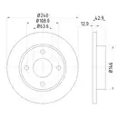 Mintex MDC844 Bremsscheiben 2 Stück FORD