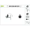 Fensterheber Valeo 861230 für Toyota Hinten Links