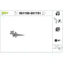 VALEO 861190 Fensterheber Nur Mechanismus RL Honda