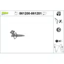 Fensterheber Valeo 861200 für Mercedes Benz für Mercedes Benz Hinten Links