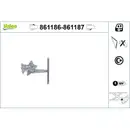 VALEO 861186 Fensterheber nur mitKomfort FL