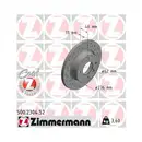 ZIMMERMANN 500.2304.52 Bremsscheiben 2 Stück für SKODA
