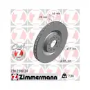 Zimmermann 230.2380.20 Bremsscheiben 2 Stück FIAT