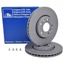 ATE 24.0126-0158.1 Bremsscheiben 2 Stück RENAULT