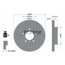 Original TEXTAR 92055605 Bremsscheiben 2 Stück vorne für BMW