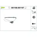 Fensterheber Valeo 861166 für Toyota Hinten Links