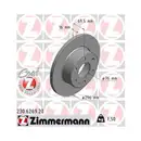 ZIMMERMANN 230.6269.20 Bremsscheiben 2 Stück IVECO