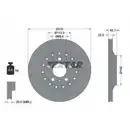 TEXTAR 92152303 Bremsscheiben 2 Stück hinten für AUDI