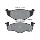 Textar Bremsenset Scheiben Ø239 Beläge vo. VW Golf III Polo Seat Ibiza II Toledo