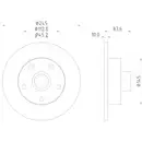 Mintex MDC830 Bremsscheiben 2 Stück AUDI