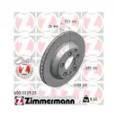 Zimmermann 600.3229.20 Bremsscheiben 2 Stück PORSCHE