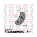 Zimmermann 470.5400.00 Bremsscheiben 2 Stück RENAULT
