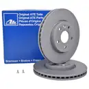 ATE 24.0126-0165.1 Bremsscheiben 2 Stück OPEL