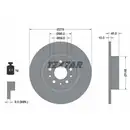 TEXTAR 92114703 Bremsscheiben 2 Stück hinten ALFA ROMEO