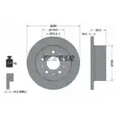 TEXTAR 92157403 Bremsscheiben 2 Stück hinten für CITROËN