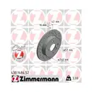 Original ZIMMERMANN 430.1484.52 Bremsscheiben 2 Stück für OPEL
