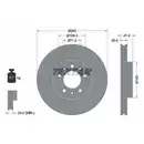 TEXTAR 92267903 Bremsscheiben 2 Stück PEUGEOT