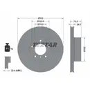 TEXTAR 92176105 Bremsscheiben 2 Stück BMW