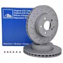 ATE 24.0128-0100.1 Bremsscheiben 2 Stück MERCEDES-BENZ