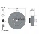 TEXTAR 92237203 Bremsscheiben 2 Stück hinten RENAULT