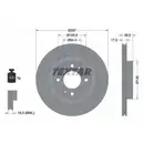 TEXTAR 92282503 Bremsscheiben 2 Stück vorne CITROËN