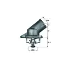 Thermostat Kühlmittel Mahle TI 224 92 Behr für Gmc für Opel für Vauxhall