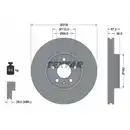 TEXTAR 92282705 Bremsscheiben 2 Stück vorne AUDI