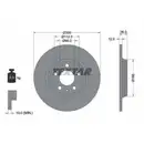 TEXTAR 92282803 Bremsscheiben 2 Stück hinten AUDI
