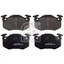 Febi Bremsscheiben Bremsbeläge Hinten für Peugeot 206 2A/C 206 CC 2D